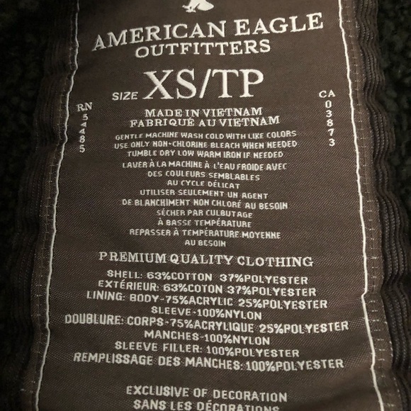 American Eagle Outfitters Corduroy Sherpa Jacket - Picture 2 of 2